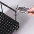 ORZ Sink Caddy Organizer Countertop, Holder for Sponge Brush Soap Dish Dishcloth with Drain Pan Stainless Steel for Kitchen Black¦