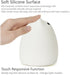 WoneNice Portable Cute Cat Silicone LED Night Lamp,USB Rechargeable Children Night Light with Warm White & 7-Color Breathing Modes, Touch Sensor Control, Christmas Gifts for Baby, Kids, Adults
