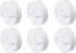Amazon Basics LED Plug-in Night Light with Dusk to Dawn Sensor, 3/10 Lumen Dual Dimming for Bedroom, Hallway, Stairs - Round, 6-Pack, White, 2.441.542.36