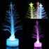 2pcs Multi- Colour Christmas LED Light Christmas Tree Fiber Optic LED Night Lights Decorative Fibre Christmas Tree LED Night Light Christmas Holiday Decoration