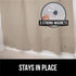 Gorilla Grip PEVA Waterproof, Strong Weighted Magnets, Set of Two 72x72, Rust Resistant Grommets, Heavy Duty Thick Shower Curtain Liner, Easy Hang, Fits Standard Bathroom Showers and Bath Tubs, Beige
