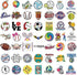 100PCS Sports Stickers, Volleyball Basketball Football Stickers Mixed Vinyl Waterproof Stickers for Water Bottles Laptop Computer Skateboard MacBook for Teens and Adults