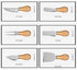 Jademaz charcuterie accessories, 6-Piece Cheese Knives Set, Stainless Steel Cheese Knife with Acacia Wood Handle