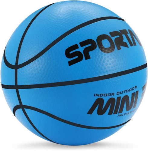 Sport AI Small Basketball Kids ,Mini Basketball 5.5inch, Cute Bouncy Balls for Kids,Safe and Soft to Handheld ,Blue