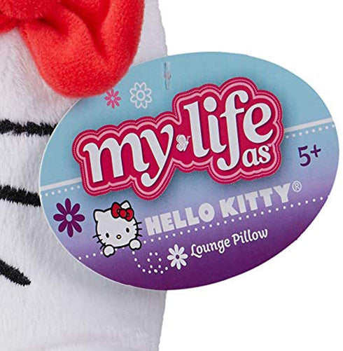My Life As Hello Kitty Pillow - Soft White Lounge Pillow in Hello Kitty Style ~ Made for 18" Dolls