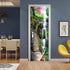 ZY-KL 3D Door Sticker Wall Decals Mural Wallpaper, Waterproof and Moisture-Proof DIY Environmentally Friendly self-Adhesive PVC Door Decal, Used for Dormitory, Office and Home Decoration(MT0197) Black 77x200cm