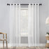 SZXIMU Curtain Rod 3/4 Inch Single Drapery Rods for Windows with Netted Texture Finials, 36-72", Black
