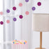 Birthday Party Decorations, Birthday Party Supplies for Girls Decors Kit Pom Pom Lanterns Paper Garland Happy Birthday Banner