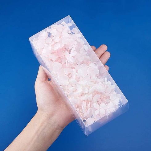 BENECREAT 20 Pack 2.7x2.7x6.3" Plastic Boxes Rectangle Plastic Party Favor Boxes for Wedding Party Treat Candy Cupcakes