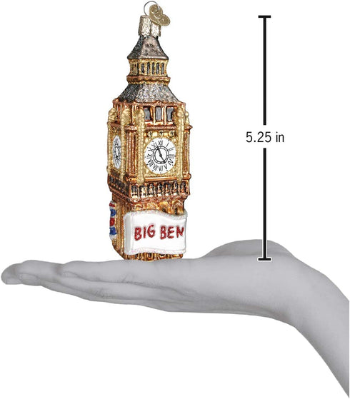 Old World Christmas Cities, Places and Landmarks Glass Blown Ornaments for Christmas Tree Big Ben