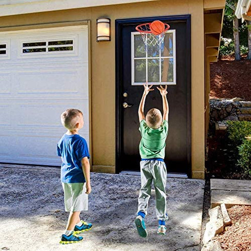 ArtCreativity Over The Door Basketball Hoop Game - Includes 1 Mini Basketball and 1 Net Hoop, Indoor Basketball Set for Home, Office, Bedroom, Cool Birthday Gift for Boys and Girls