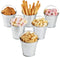BESTOMZ Mini Metal Bucket Set of 6 10.5x7.2x10.5cm