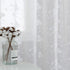 Lazzzy Sheer Curtains for Living Room Floral Embroidery 84 inch Long Rustic White Voile Window Curtain Drpaes for Bedroom Rod Pocket 2 Panels