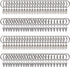 AmtBety 108 Pack Curtain Rings with Clips Decorative 1 inch Drapery Rings with Hooks Strong Clip Rings for Curtain Panel,Hair Bow Hanger,Tapestry,Scrunchies and Other Decorations - Silver