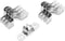 Jersvimc 50Pcs 15/32 Inch(0.47 inch) Stainless Steel Conduit Clamps, Two Hole Strap U Bracket Rigid Pipe Strap Metal U Clamp Conduit Strap Tension Clips U-tube Clamp Heavy Duty