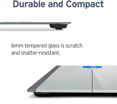 Etekcity Digital Body Weight Bathroom Scale with Step-On Technology, 400 Lb, Silver