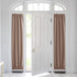 PONY DANCE Sidelight Door Panel - Glazed French Door Curtain Premium Blackout Window Drapes for Easy Installation Including Bonus Tieback, 25 Wide x 72 Long inch, Coffee Brown, 1PC