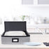 Platter Storage Case-China Storage Containers Height of 5.5'' with Sturdy Stackable Lid Wearable TC Material Include 4 Large Felt Dividers(Light Grey)