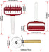 AooBaBa 4 Pieces Pizza Tools Set incl Dough Cutter Roller Docker and Pizza Cutter Wheel, Pastry Pizza Pie Roller Rolling Pins and Time-Saver Pizza Dough Docker(4 pcs)