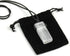 Dancing Bear Selenite Crystal Pendant Necklace, 24" Hand-Knotted Cord, Perfect, Educational ID Card, Chakra, Healing, Ritual, Lucky Protection Grid Stone