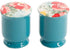 The Pioneer Woman Vintage Floral Ceramic Salt and Pepper Shaker Set,red, white, green