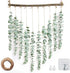 Eucalyptus Wall Hanging Decor, Artificial Eucalyptus Wall Decor, Boho Wall Decor for Bathroom, Bedroom ,Farmhouse, Kitchen,Living Room Decorations