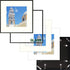 Frametory, 12x12 Aluminum Frame, 8x8 Photo with Ivory Mat for Wall Display, Sawtooth Hanger, Swivel Tabs, Spring Clips Great for Photos, Artworks, Posters (Black, 1-Pack)
