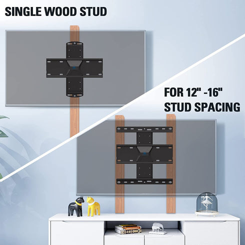 Mounting Dream TV Wall Mount with Height Adjustable for 26-65" TVs, Universal Tilt TV Mount Fits Single, 16" Studs with Loading 99 lbs. & Max VESA 400x400mm, TV Wall Mount with Perfect Center Design