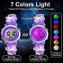 Venhoo Kids Watches 3D Cartoon Waterproof 7 Color Lights Toddler Digital Wrist Watch with Alarm Stopwatch Gifts for 3-10 Year Girls Little Child