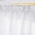 Window Treatments for French Doors - Linen Texture Semi Sheer Privacy Sidelight Panels Glass Door Curtains for Entry Door Front Door Foyer Window Blinds, 2 Free Ropes, 2 Panels, 30" x 72", White
