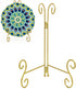 vesclair Plate Stand, 10 Inch Gold Iron Photo Holder Stand Easel Plate Display for Home Decoration, Picture Frame Holder Stand Book Display Stand