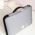 A4 Document Bags Portfolio Organizer Waterproof Business File Holder Travel Document Bags for Office Ipad Pen Notebooks(Light Grey)