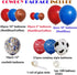 Western Cow Boy Party Balloons Arch Garland, 110 PCS 18" 12" 10" 5" Cow boy Latex Balloons Red Blue Coffee Confetti Balloon for Birthday Party Boys and Girls Baby Shower Party Supplies