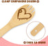 5PCS Grandma Gifts Wooden Spoons Mother's Day Thankful Christmas Birthday Gifts Nana Non-Stick Organic Bamboo Kitchen Cooking Spatula Laser Engraved Wooden Utensils for Grandparent's Day