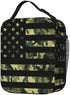 PrelerDIY Camouflage American Flag Lunch Box - Insulated Lunch Bags for Women/Men/Girls/Boys Detachable Handle Lunchbox Meal Tote Bag