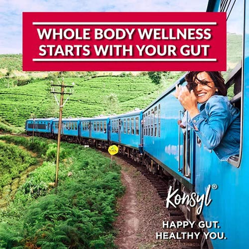 Konsyl Daily Psyllium Fiber Stick Packs - On-The-Go Psyllium Husk Daily Fiber Supplement Powder - Convenient, All-Natural Soluble Fiber, Gluten-Free & Sugar-Free, Vegan & Keto Friendly - 30 Packets