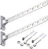 Sumnacon 12" Stainless Steel Clothes Hanger Rack, 2 Pcs Wall Mounted Folding Garment Hooks, Space Saver Clothing and Closet Rod Storage Organizer for Laundry Room Bedroom Bathroom Kitchen