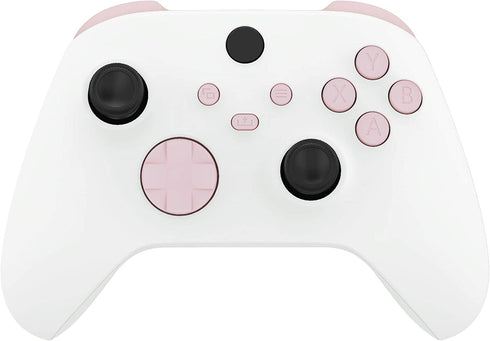 eXtremeRate Cherry Blossoms Pink Replacement Buttons for Xbox Series S & Xbox Series X Controller, LB RB LT RT Bumpers Triggers D-pad ABXY Start Back Sync Share Keys for Xbox Series X/S Controller