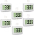 6 Pack Digital Refrigerator Thermometer, Waterproof Freezer Room Thermometer,High Precision Fridge Alarm Thermometer with Hook for Kitchen Home,°C/°F Convertible
