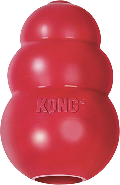 KONG - Classic Dog Toy, Durable Natural Rubber- Fun to Chew, Chase and Fetch - for Large Dogs