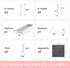 JoyBHole Pegboard Combination Kit and 11 Accessories(Shelf Hook Brackets Clips)No Punching for Garage Kitchen Living Room Bathroom office 22"x11",Pegboard Wall Organizer (Upgraded)