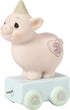 Precious Moments, Heaven Bless Your Special Day, Birthday Train Age 3, Bisque Porcelain Figurine, 142023,Multicolor