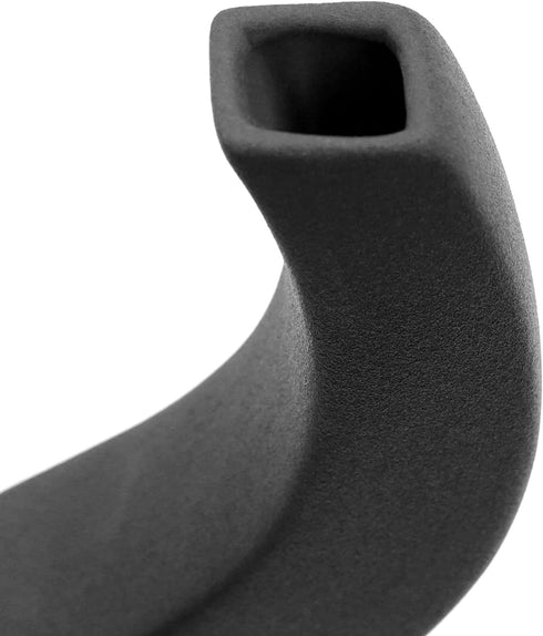 Serdic S Curve Tall Ceramic Vase 11inch Modern Decorative Flower Vase for Wedding, Gifts, Kitchen, Living Room or Flower Shop Black