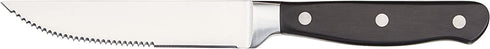 Amazon Basics 8-Piece Kitchen Steak Knife Set, Black