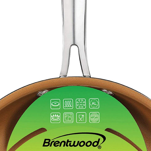 Brentwood BFP-320C 8-inch Non-Stick Induction Copper Frying Pan