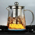 Glass Teapot with Infuser,820ML/29OZ Borosilicate Tea Kettle with Infuser for Loose Leaf Tea, Microwavable and Stovetop Safe -Square Shape¦