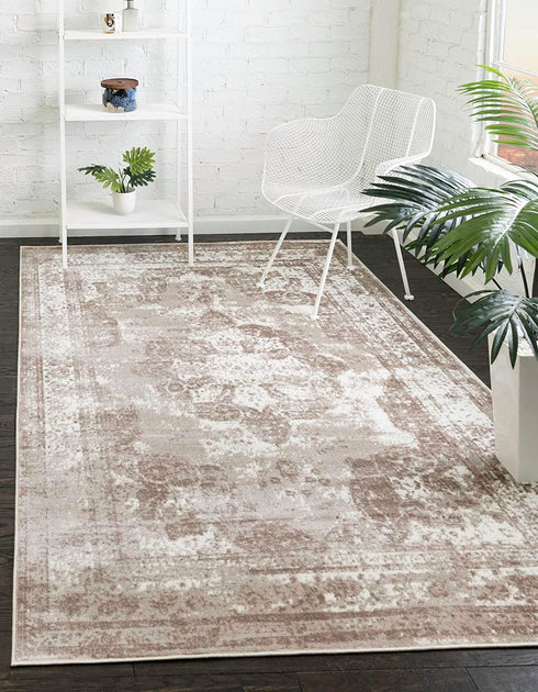 Unique Loom Sofia Collection Traditional Vintage Beige Area Rug (2' x 3' )