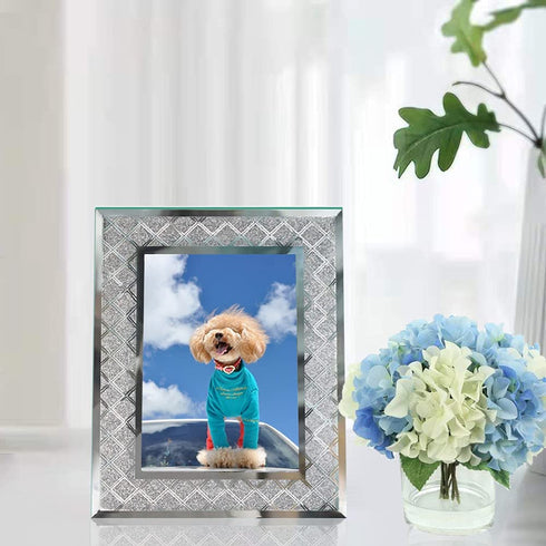 SixCivet Picture Frames,4x6 Glass Picture Frames,Set of 2 Picture Frames Fit Photo 4 by 6 Inch for Tabletop Display