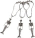 ZILucky 12Pcs Mermaid Skeleton Shower Curtain Hooks Halloween Decorative Home Bathroom Decor Rustproof Skeletons Shower Curtain Rings (Mermaid Skull Silver)