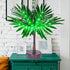 LED Lighted Palm Tree Luau Party Decorations, St. Patrick's Day 17.3In Tabletop Artificial Palm Tree Green Lights, Prelit Bonsai Tree Battery USB Powered for Tropical Hawaiian Party Home Table Decor
